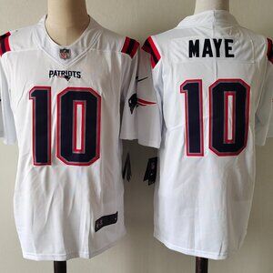 Drake Maye White Jersey